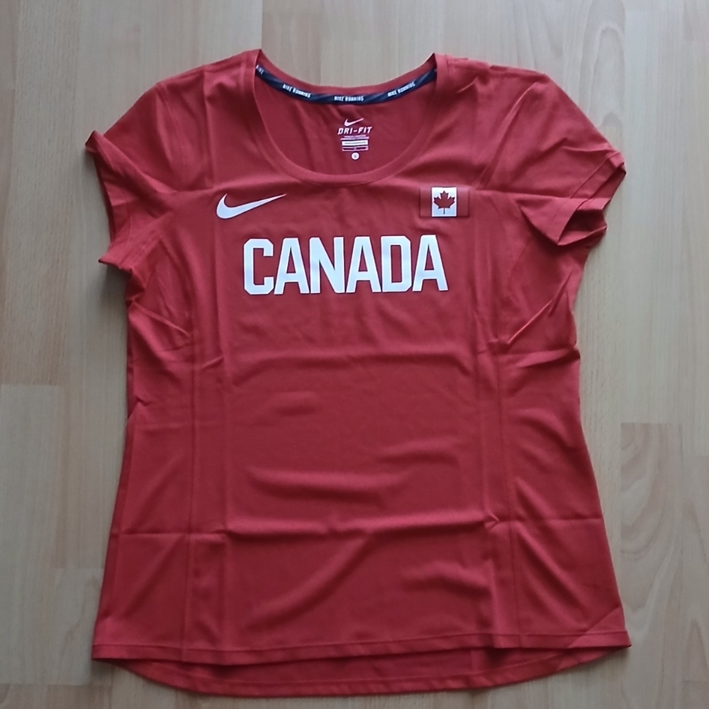 Team Canada Nike Dri-FIT Short Sleeve Tee Red